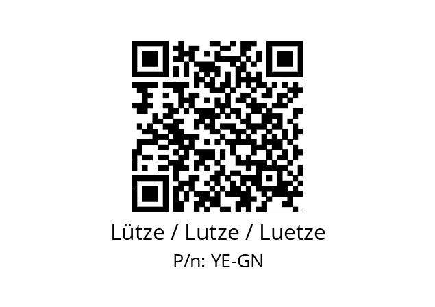   Lütze / Lutze / Luetze YE-GN