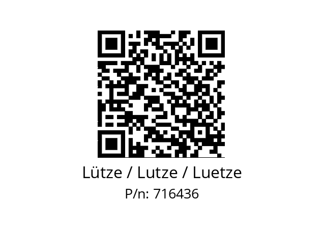   Lütze / Lutze / Luetze 716436