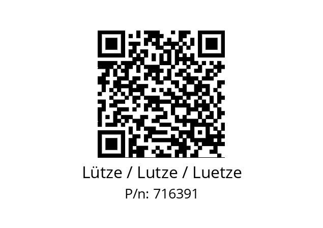   Lütze / Lutze / Luetze 716391