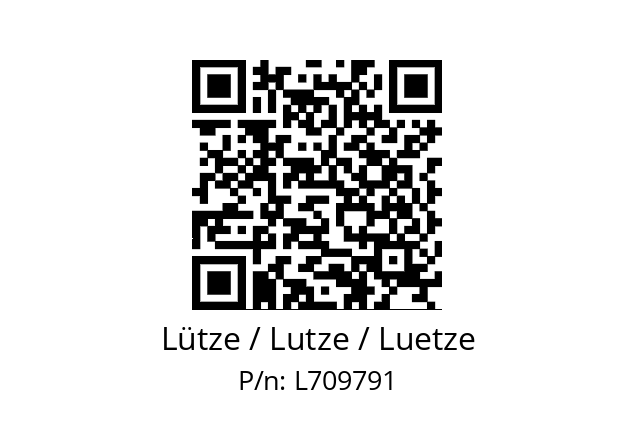   Lütze / Lutze / Luetze L709791