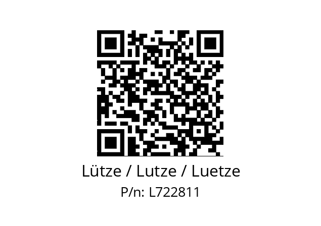   Lütze / Lutze / Luetze L722811