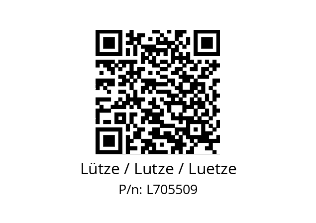   Lütze / Lutze / Luetze L705509