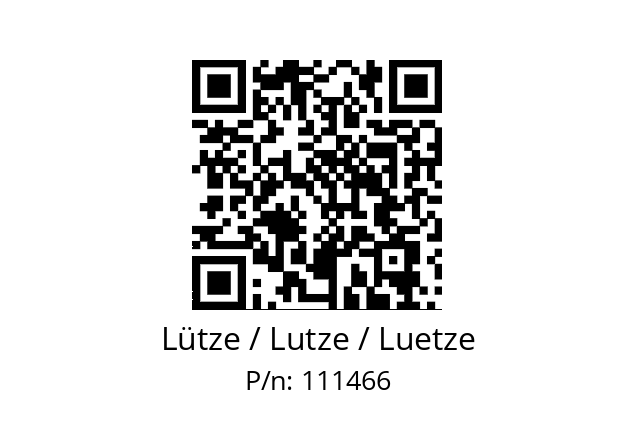   Lütze / Lutze / Luetze 111466