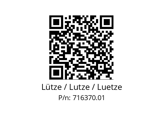   Lütze / Lutze / Luetze 716370.01