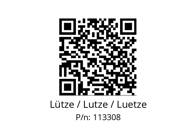   Lütze / Lutze / Luetze 113308