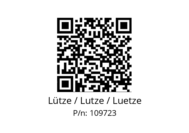   Lütze / Lutze / Luetze 109723