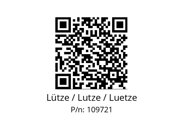   Lütze / Lutze / Luetze 109721