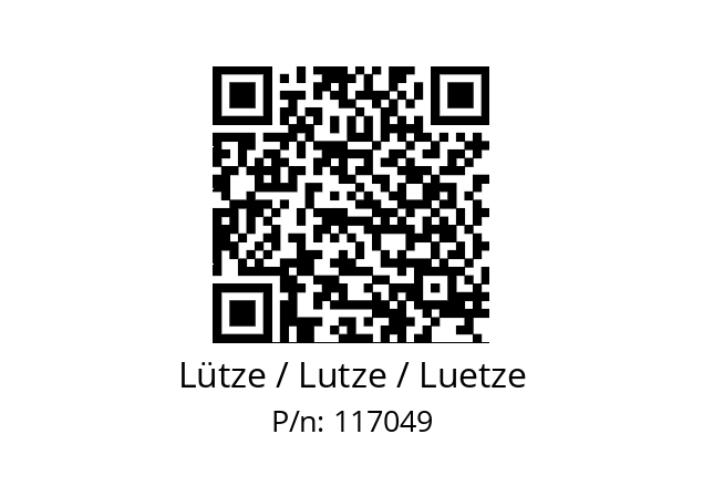   Lütze / Lutze / Luetze 117049