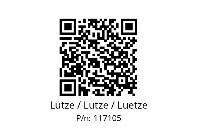   Lütze / Lutze / Luetze 117105