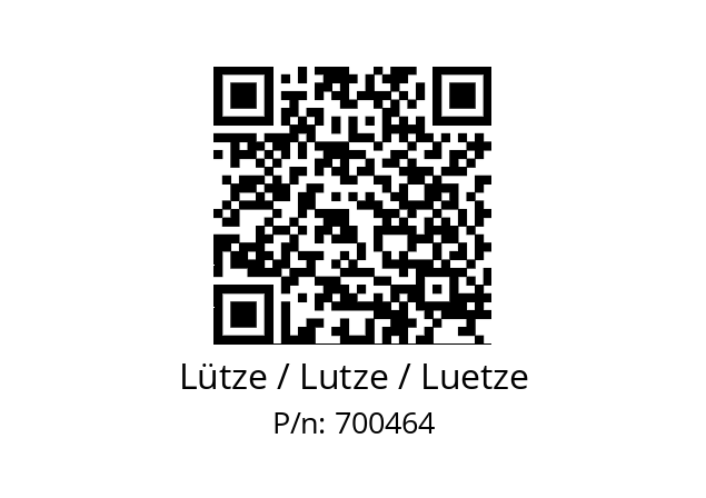   Lütze / Lutze / Luetze 700464