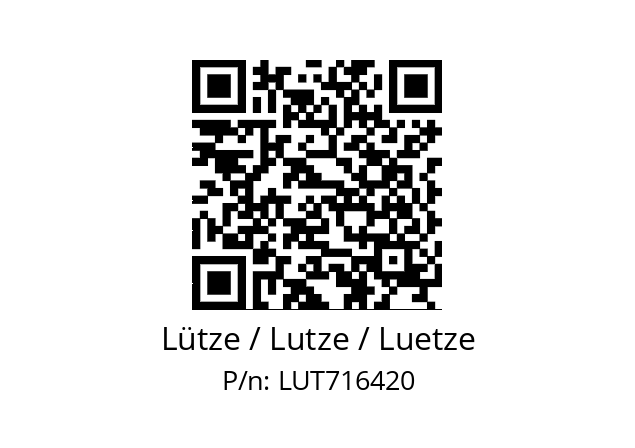   Lütze / Lutze / Luetze LUT716420