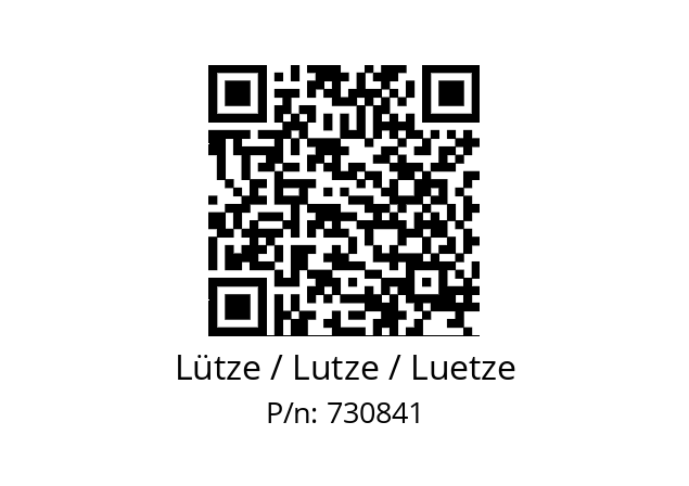   Lütze / Lutze / Luetze 730841