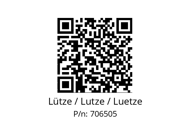   Lütze / Lutze / Luetze 706505