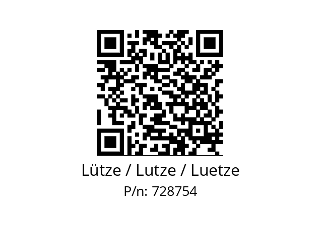   Lütze / Lutze / Luetze 728754