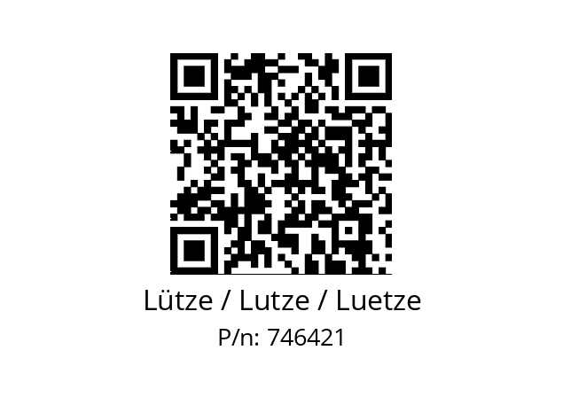   Lütze / Lutze / Luetze 746421