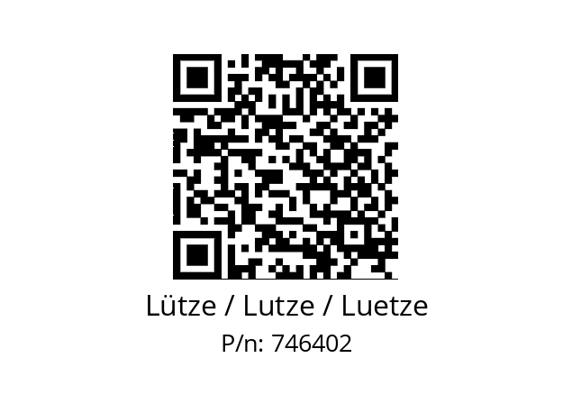   Lütze / Lutze / Luetze 746402