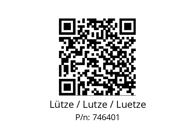   Lütze / Lutze / Luetze 746401