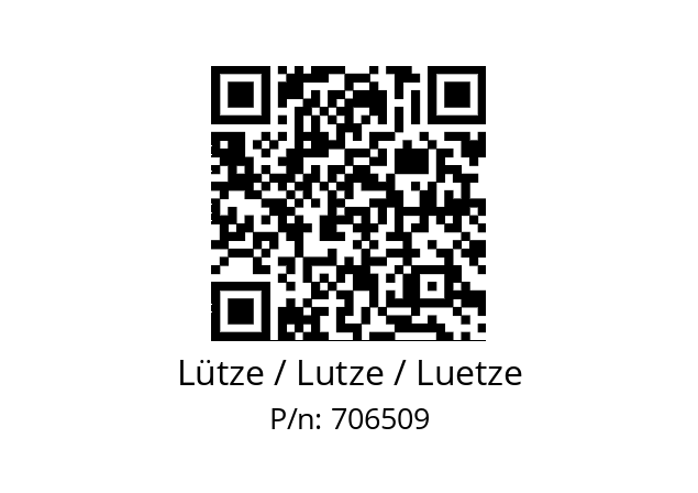   Lütze / Lutze / Luetze 706509