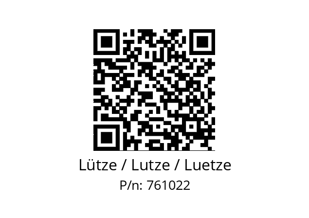   Lütze / Lutze / Luetze 761022