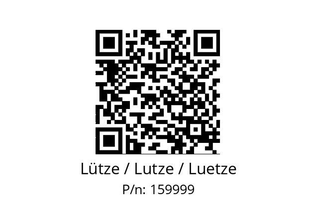   Lütze / Lutze / Luetze 159999