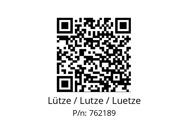   Lütze / Lutze / Luetze 762189