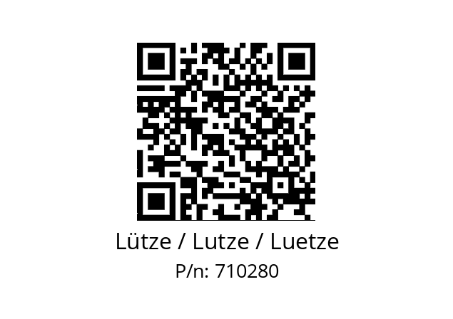   Lütze / Lutze / Luetze 710280