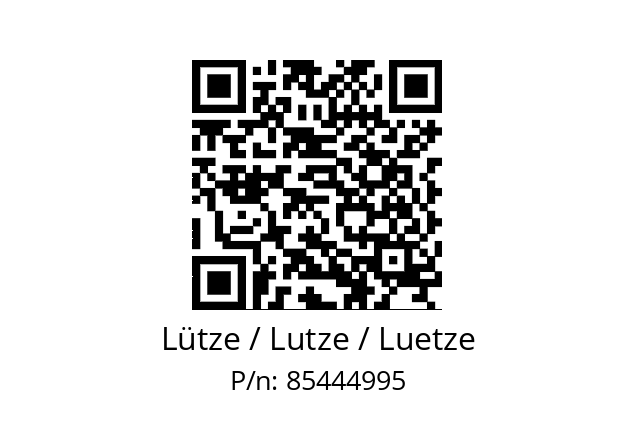   Lütze / Lutze / Luetze 85444995