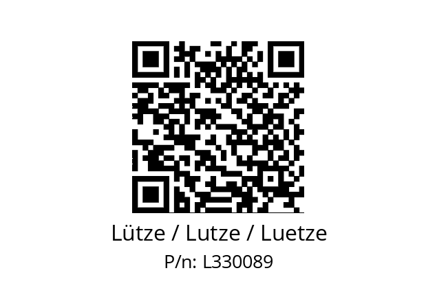   Lütze / Lutze / Luetze L330089