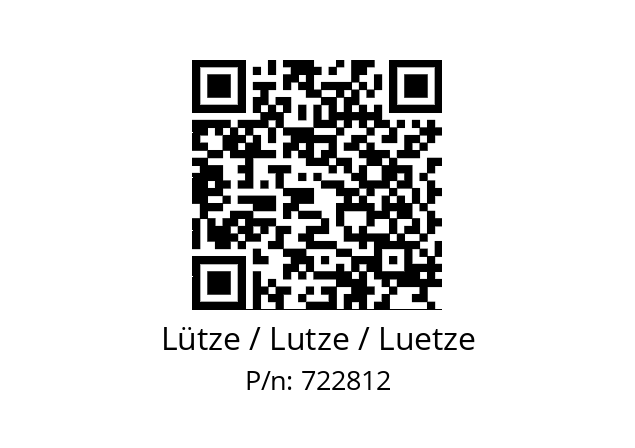   Lütze / Lutze / Luetze 722812