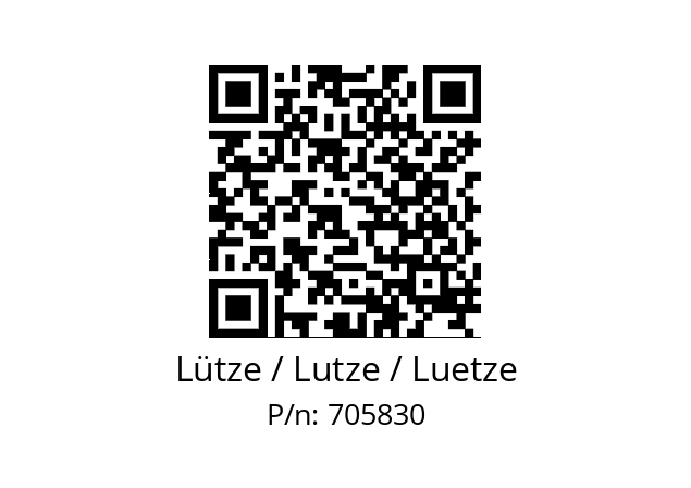   Lütze / Lutze / Luetze 705830