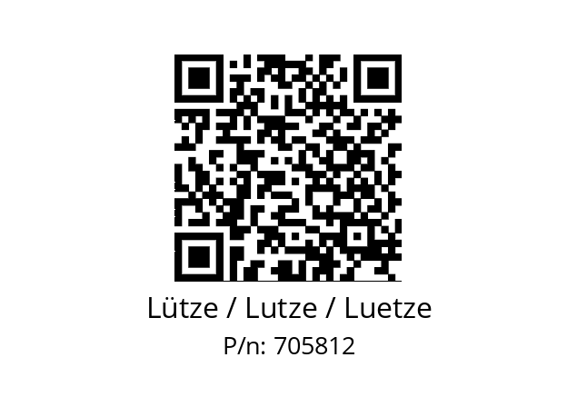   Lütze / Lutze / Luetze 705812