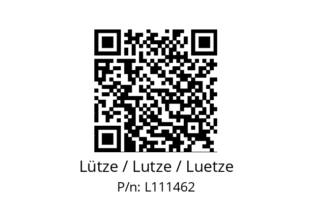  C11001439 Lütze / Lutze / Luetze L111462