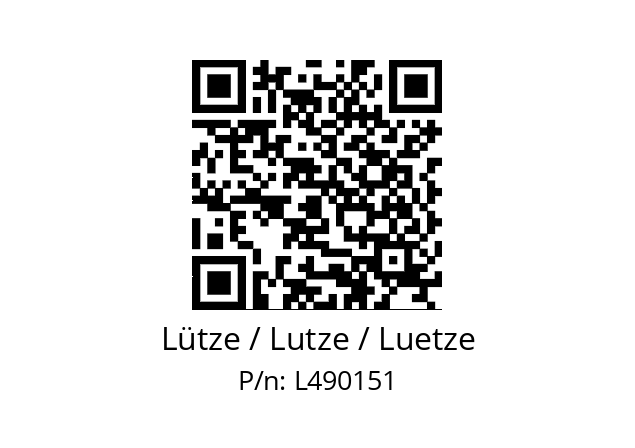   Lütze / Lutze / Luetze L490151