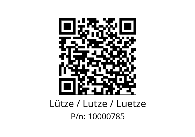   Lütze / Lutze / Luetze 10000785