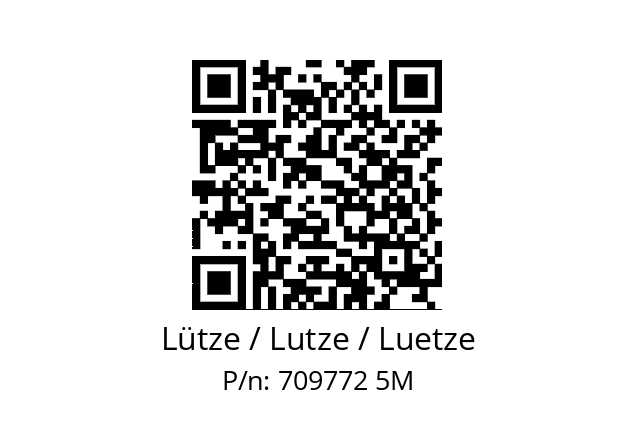   Lütze / Lutze / Luetze 709772 5M