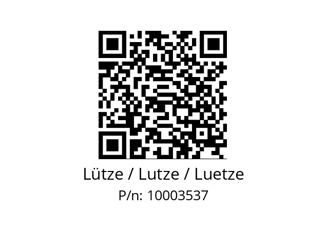   Lütze / Lutze / Luetze 10003537