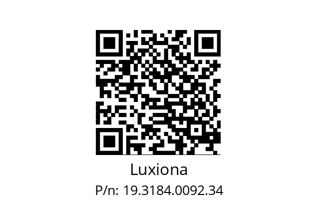   Luxiona 19.3184.0092.34