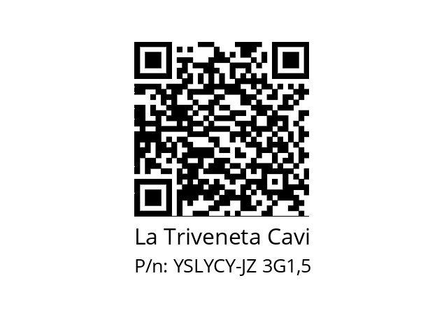   La Triveneta Cavi YSLYCY-JZ 3G1,5