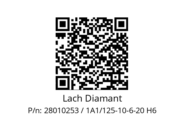   Lach Diamant 28010253 / 1A1/125-10-6-20 H6