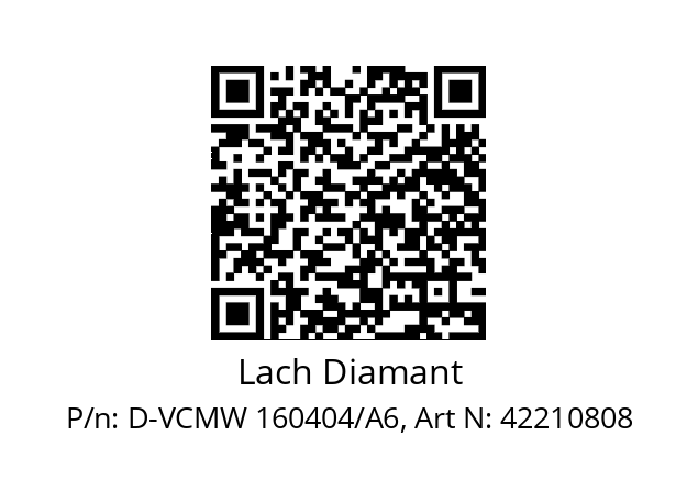   Lach Diamant D-VCMW 160404/A6, Art N: 42210808