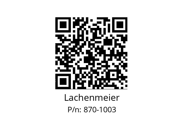   Lachenmeier 870-1003