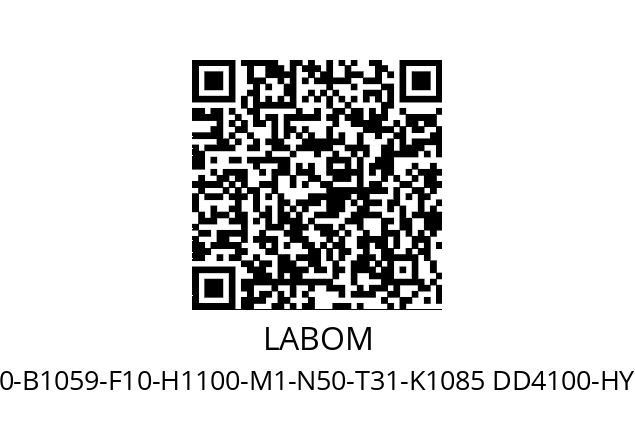   LABOM CV3110-B1059-F10-H1100-M1-N50-T31-K1085 DD4100-HY-A4007-L22