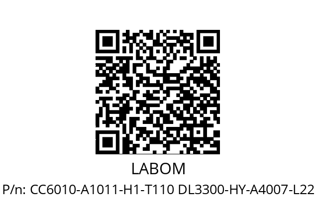   LABOM CC6010-A1011-H1-T110 DL3300-HY-A4007-L22