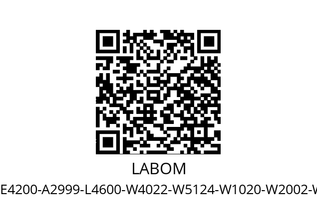   LABOM BE4200-A2999-L4600-W4022-W5124-W1020-W2002-W2674