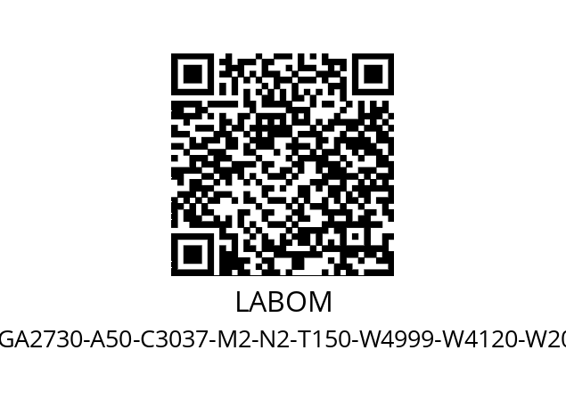   LABOM GA2730-A50-C3037-M2-N2-T150-W4999-W4120-W2002.1