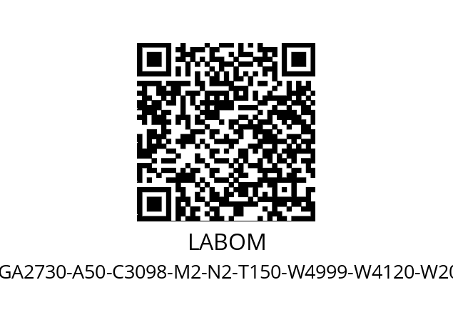   LABOM GA2730-A50-C3098-M2-N2-T150-W4999-W4120-W2002.1