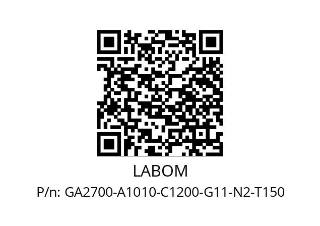   LABOM GA2700-A1010-C1200-G11-N2-T150