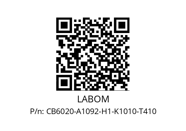   LABOM CB6020-A1092-H1-K1010-T410