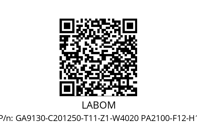   LABOM GA9130-C201250-T11-Z1-W4020 PA2100-F12-H1