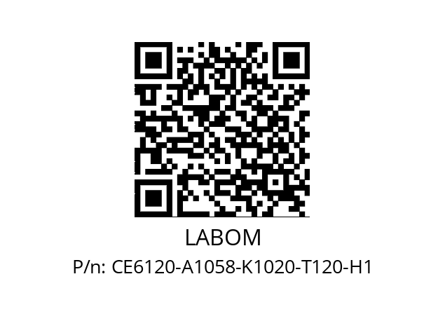   LABOM CE6120-A1058-K1020-T120-H1